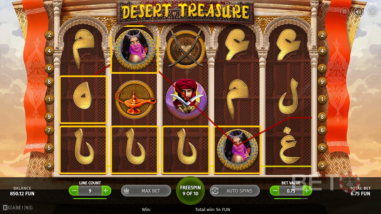 Wüstenschatz Bewertung von BETO Slots