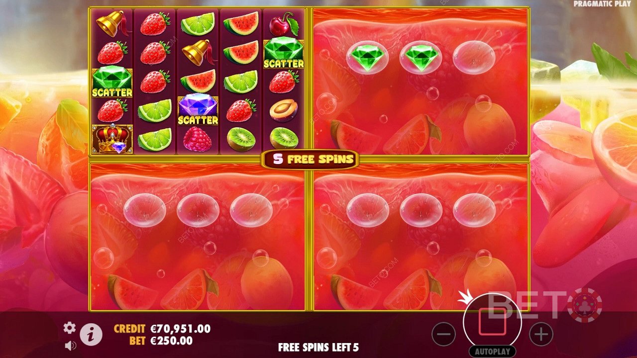 Die Bonusfunktionen in Juicy Fruits Multihold werden erklärt von Pragmatic Play