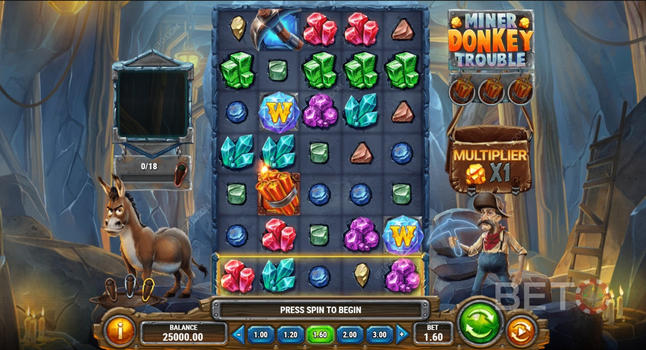 Cool Slot Struktur von Miner Donkey Trouble