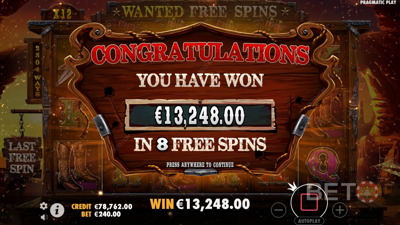 Gewinnen Sie das 10.000-fache Ihres Einsatzes im The Wild Gang Video Slot!