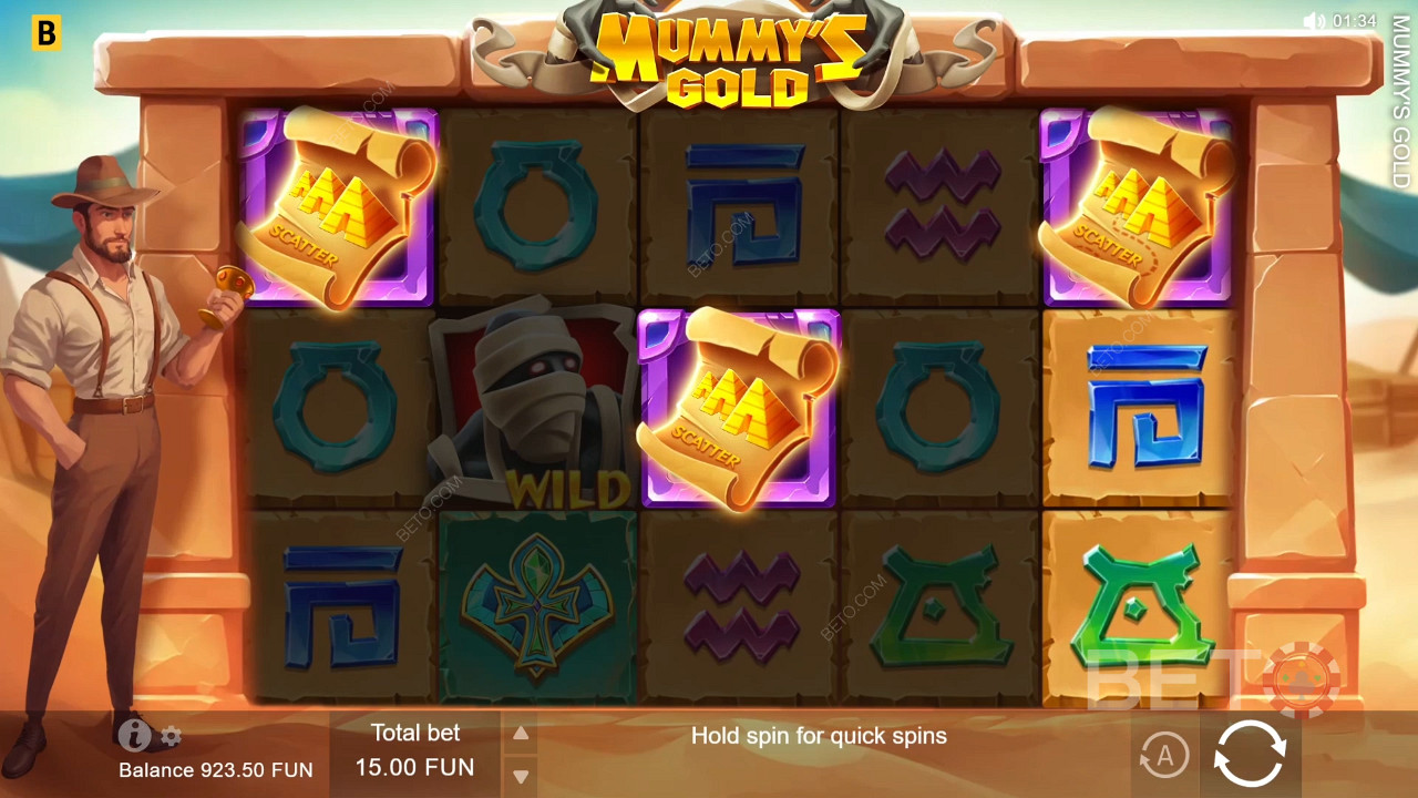 Gold der Mumie: Ein Videospielautomat, der sich lohnt zu drehen?