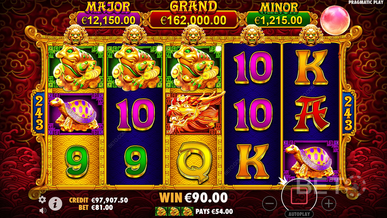 Gewinnen Sie das 7.342-fache Ihres Einsatzes im 5 Lions Gold Slot!