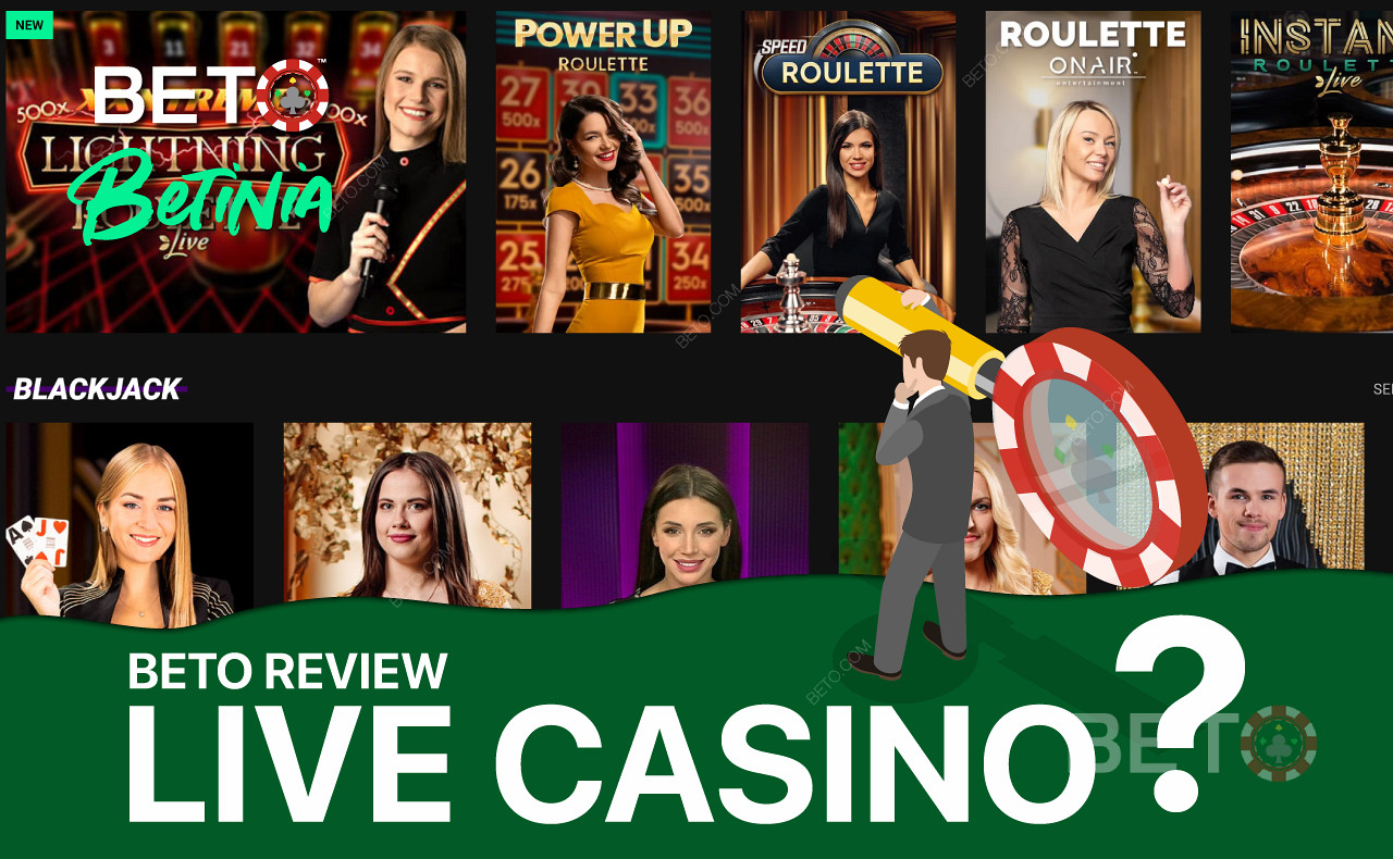 Genießen Sie eine erstaunliche Sammlung von Live-Casino-Spielen