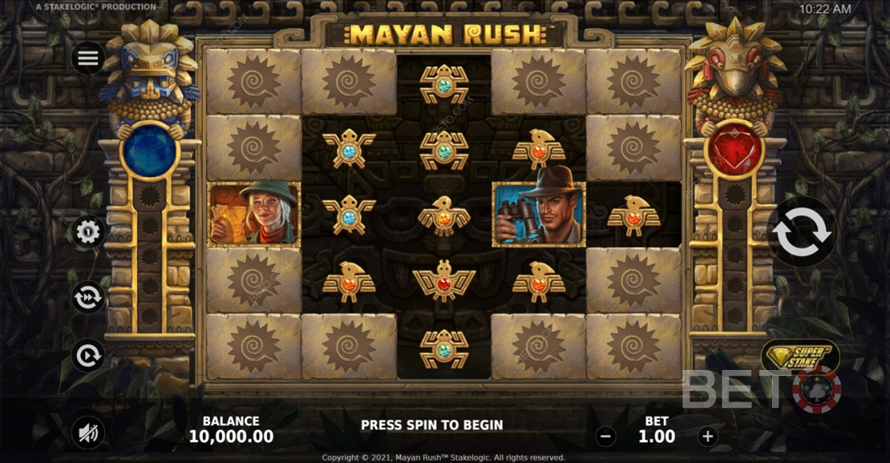 Mayan Rush Online-Spielautomat