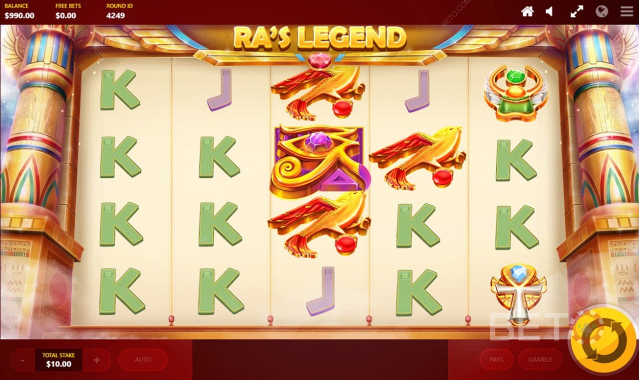 Tolle Preise, hochwertige Symbole und erstaunliche Bonusfunktionen helfen Ihnen, in RA Legend riesige Preise zu gewinnen.