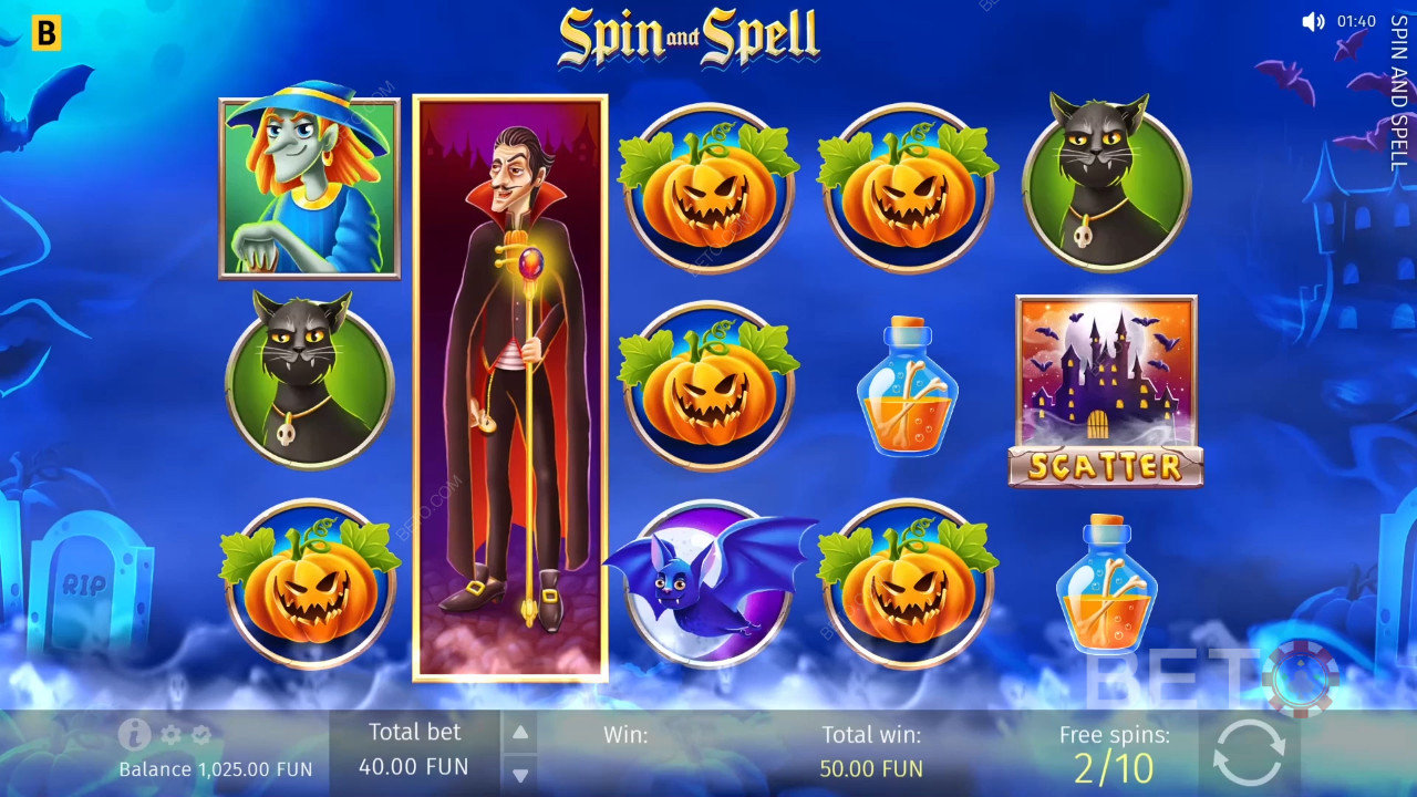 Spin and Spell Überprüfung durch BETO Slots