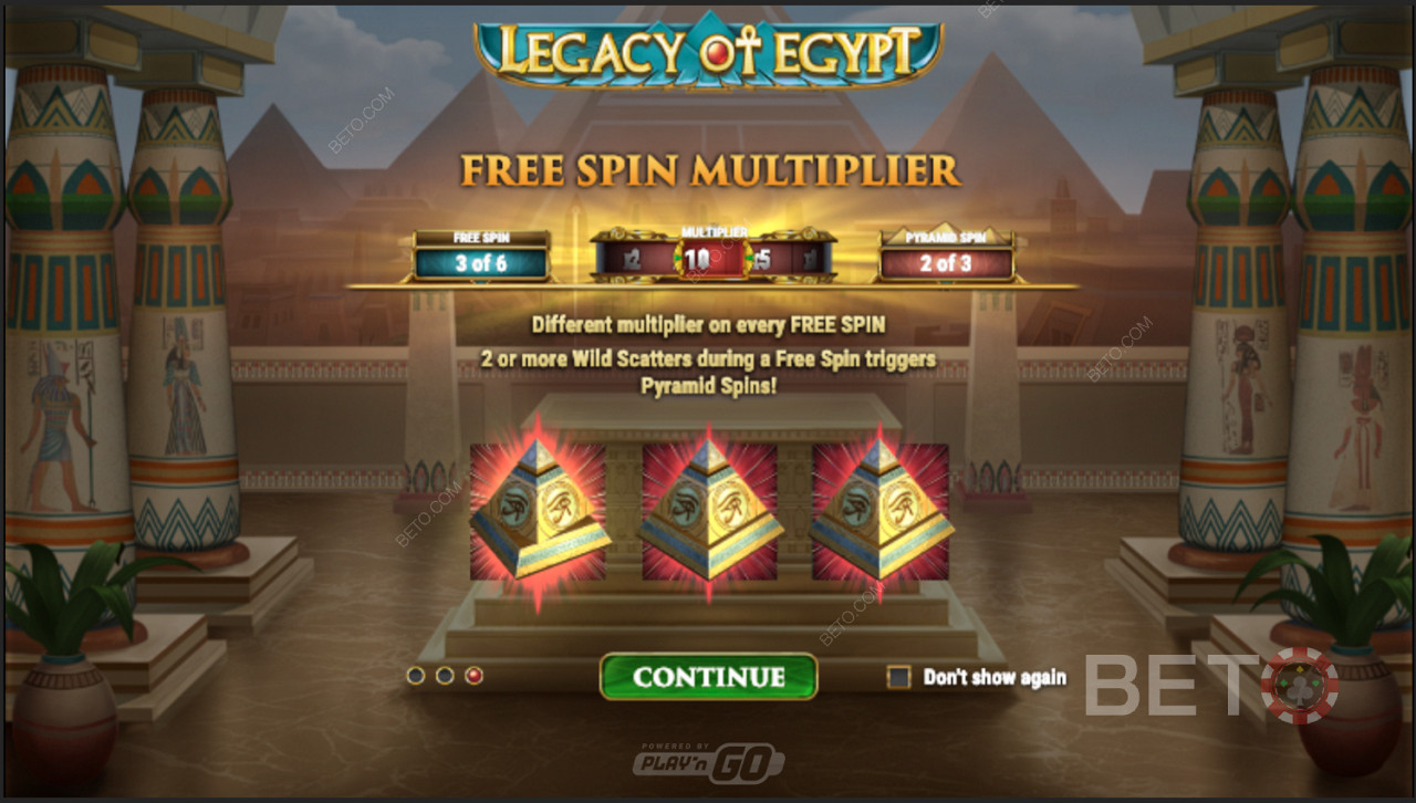 Gewinnende Freispiel-Multiplikatoren in Legacy Of Egypt