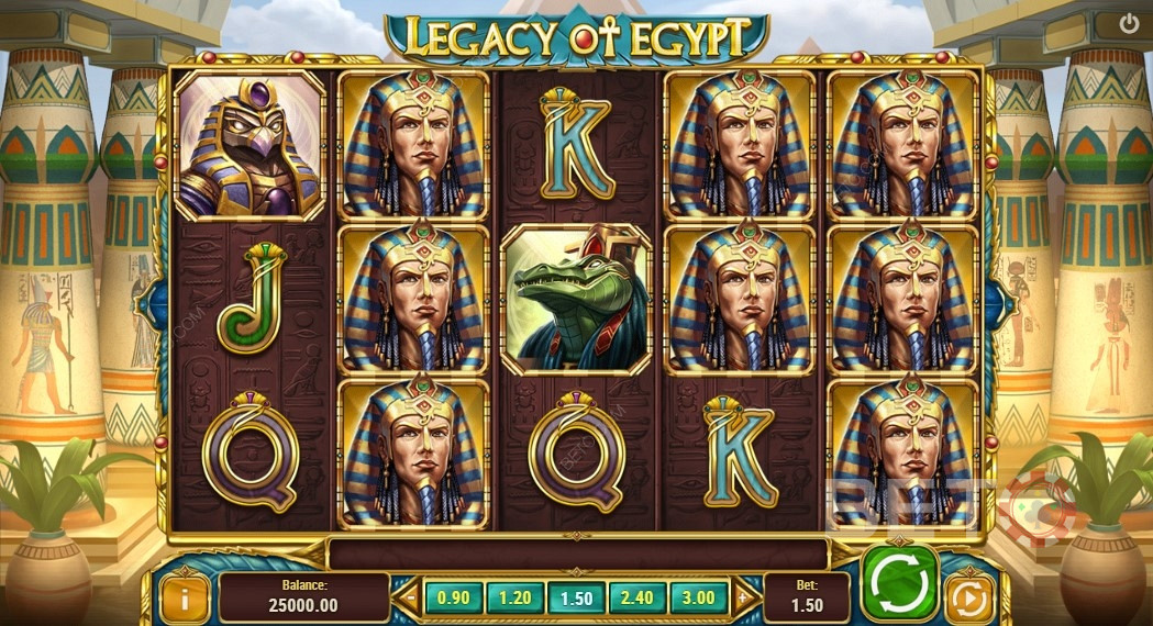 Hochbezahlte Symbole in Legacy Of Egypt