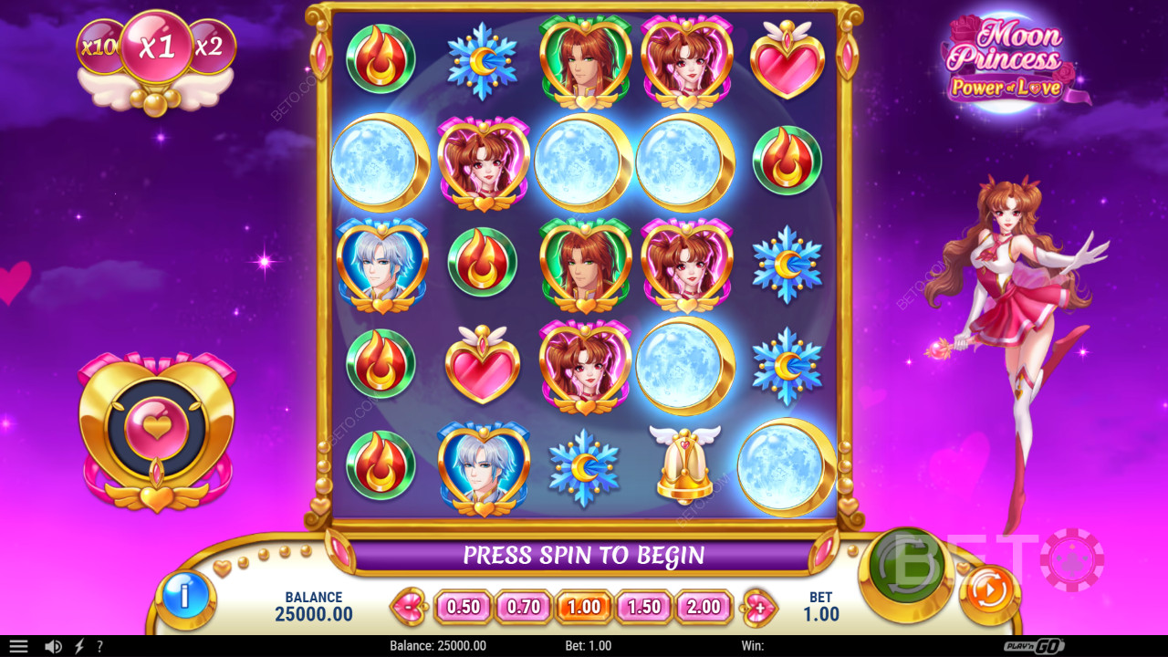 Mondprinzessin Macht der Liebe Testbericht von BETO Slots