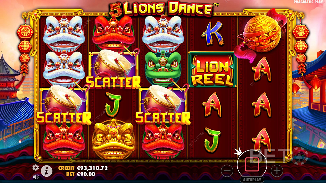 5 Lions Dance Überprüfung durch BETO Slots