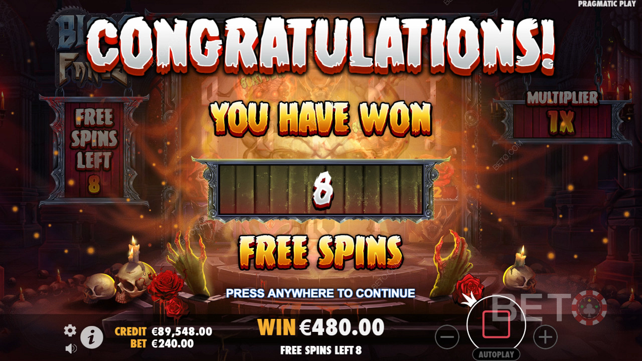 Gewinnen Sie das 5.000-fache Ihres Einsatzes in der Blade & Fangs Slot Machine!