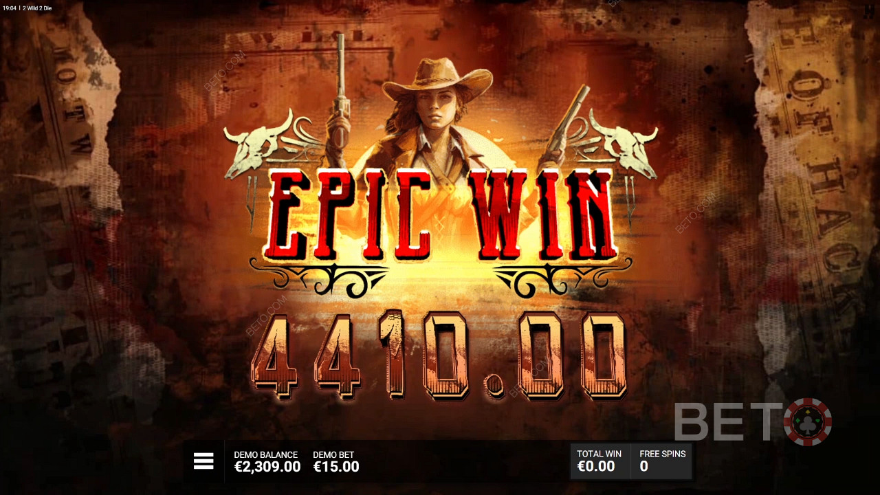 Gewinnen Sie das 15.000-fache Ihres Einsatzes im 2 Wild 2 Die Slot!