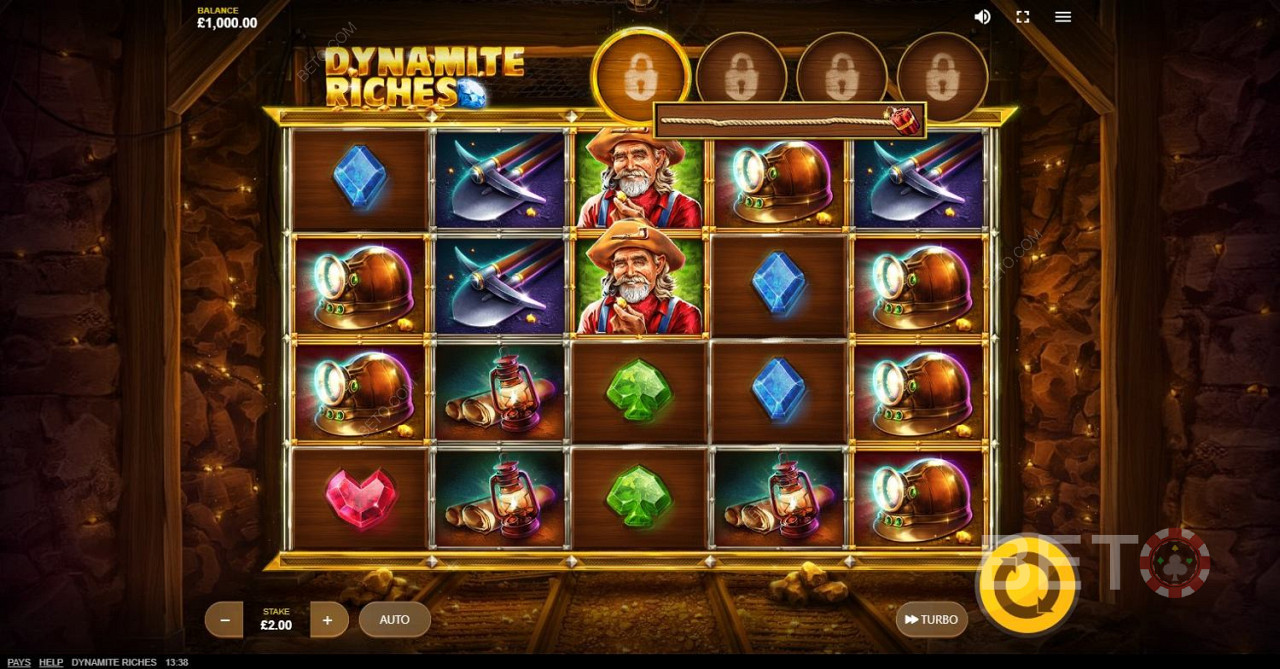 Red Tiger bringt Dynamite Riches, einen Spielautomaten auf Goldgräberbasis