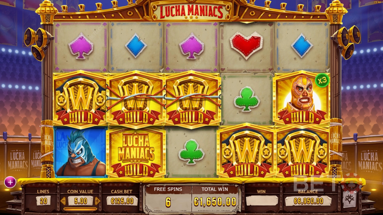 Lucha Maniacs Überprüfung durch BETO Slots