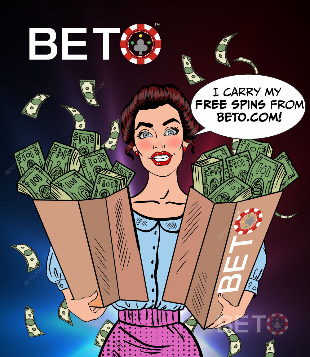 Holen Sie sich Ihre Casino Freespins und Cash Spins von BETO.com