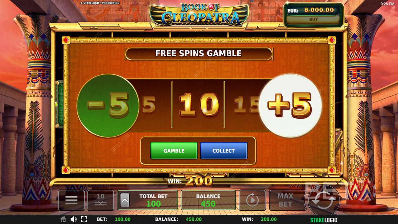 Gewinnen Sie das 5.502fache Ihres Einsatzes in der Book of Cleopatra Slot Machine!