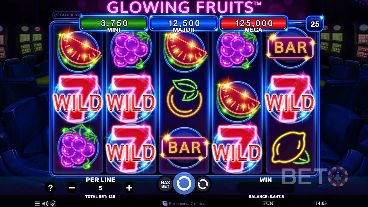 Glowing Fruits Überprüfung durch BETO Slots