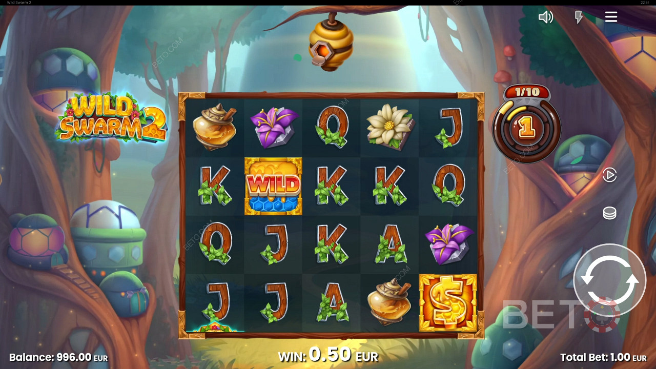Gewinnen Sie das 10.000-fache Ihres Einsatzes im Wild Swarm 2 Slot