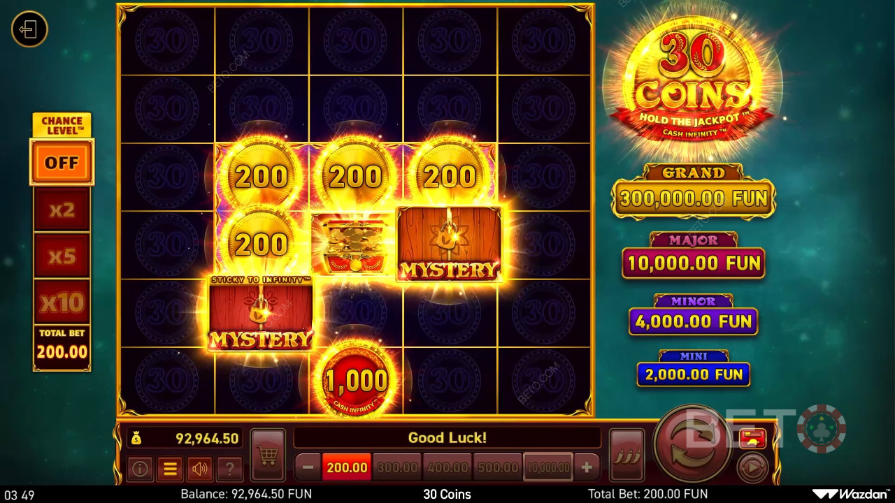 30 Münzen Überprüfung durch BETO Slots
