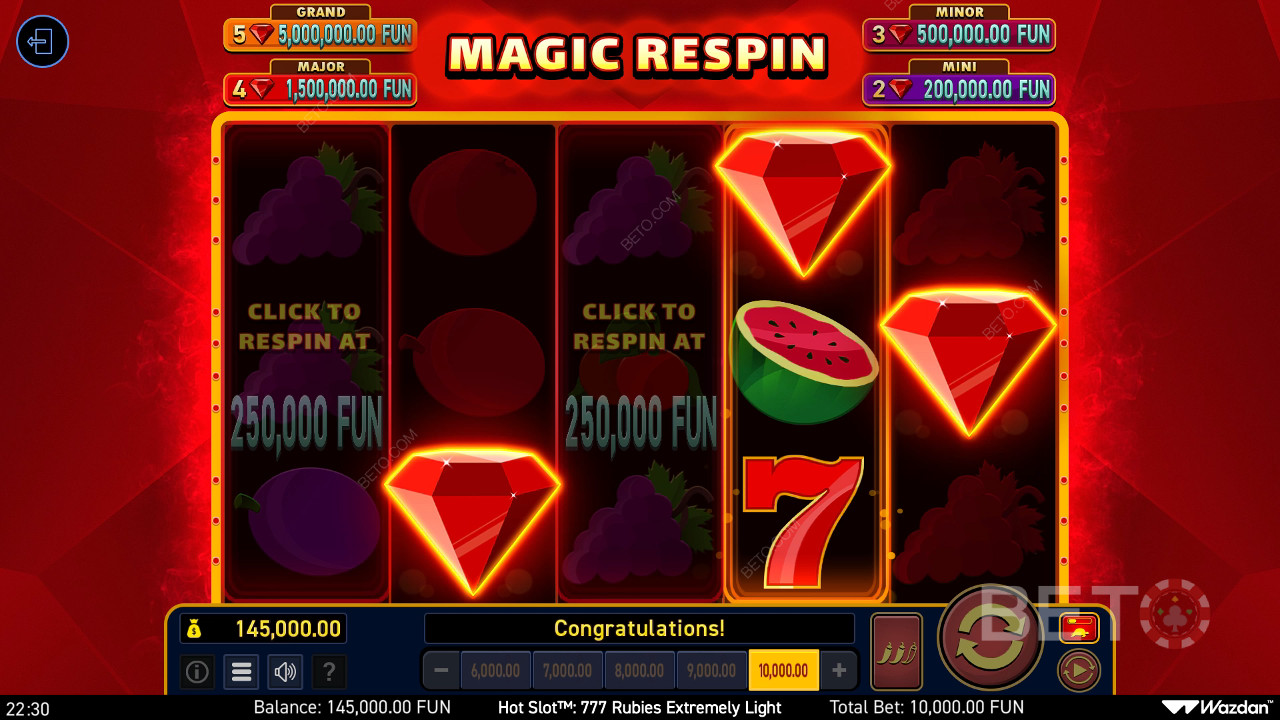 Hot Slot: 777 Rubies Extremely Light Überprüfung durch BETO Slots
