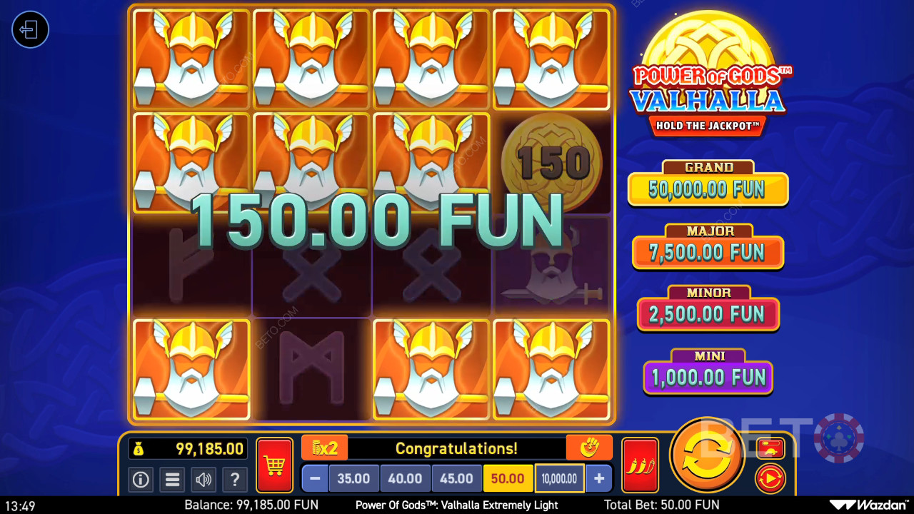 Power of Gods: Valhalla Extremely Light Überprüfung durch BETO Slots