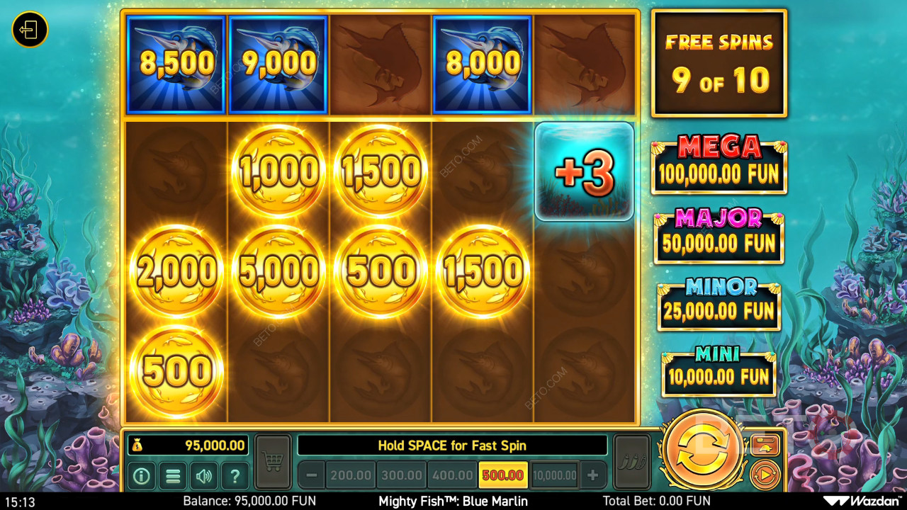 Mighty Fish: Blauer Marlin Bewertung durch BETO Slots