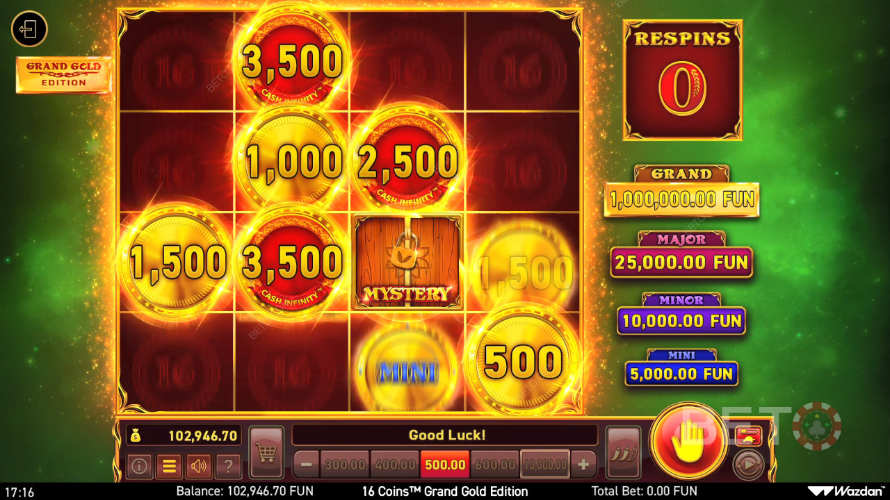Ist 16 Coins Grand Gold Edition Slot Online es wert?