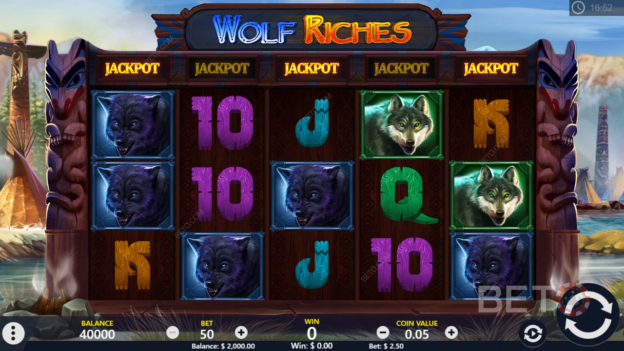 Wolf Riches Online-Spielautomat