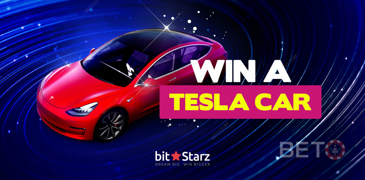 Gewinnen Sie ein Tesla-Auto bei Bitstarz!