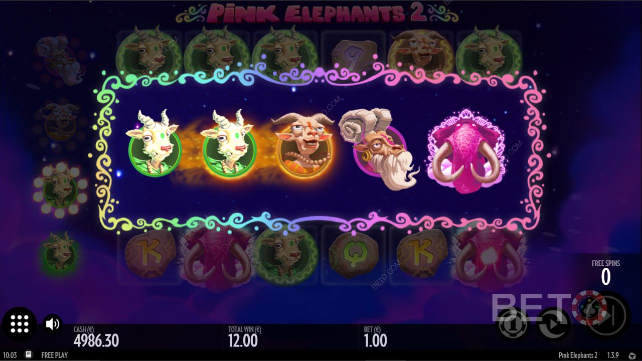 Coole Symbole, die den Bonus in Pink Elephants 2 verbessern