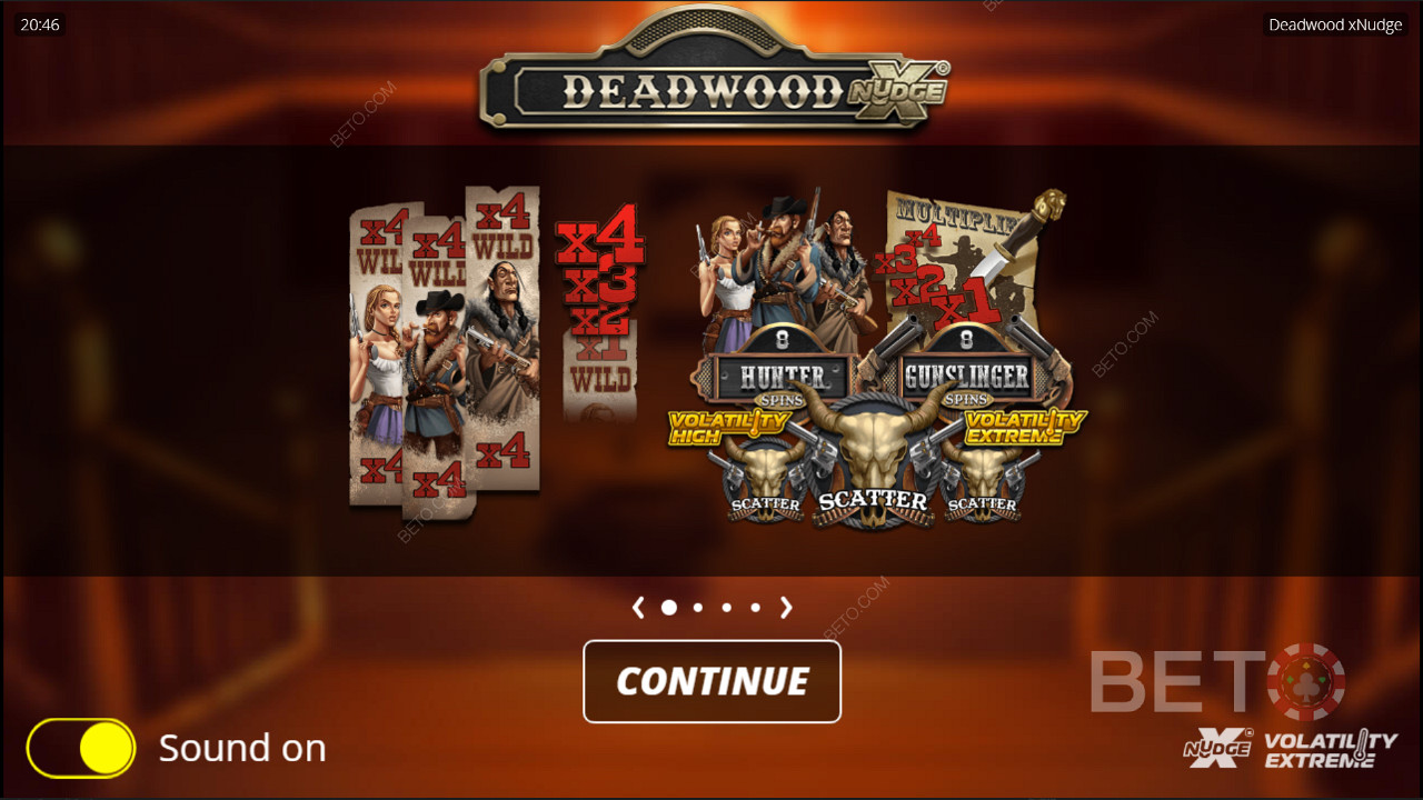 Deadwood ein XNudge-Spielautomat von Nolimit City