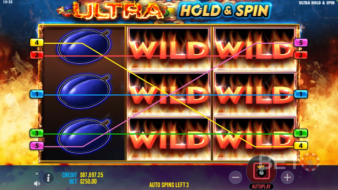 Expandierende Wilds in Ultra Hold and Spin