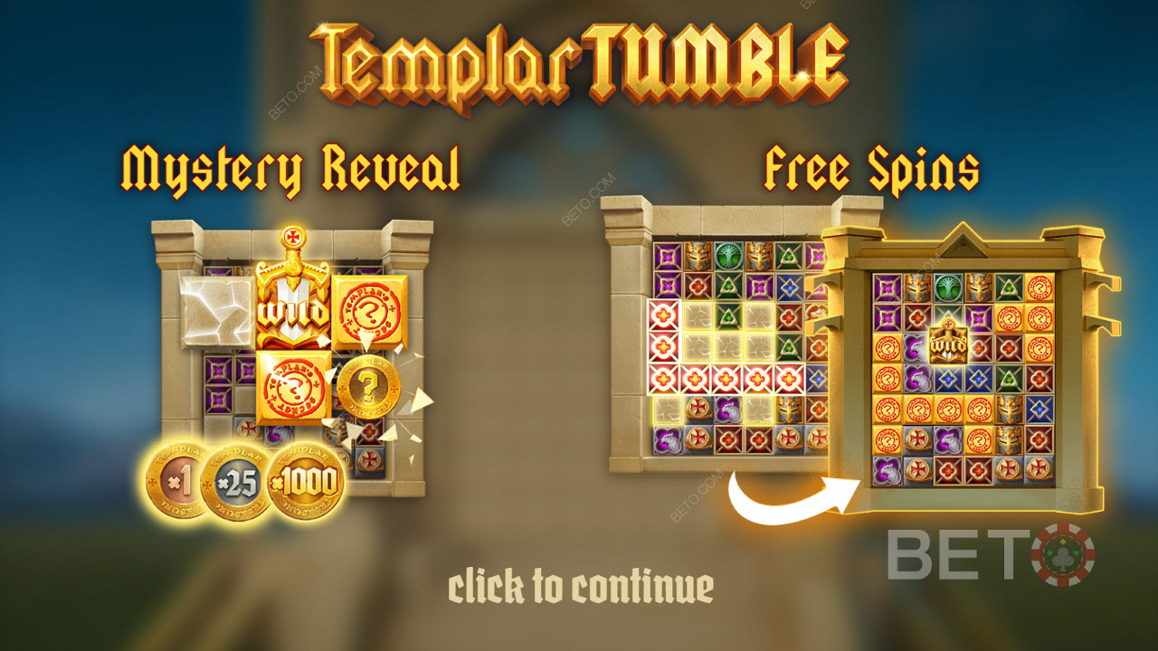 Intro-Bildschirm von Templar Tumble