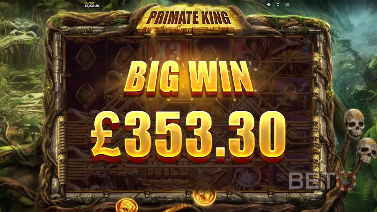 Gewinnen Sie riesige Beträge im Primate King Slot