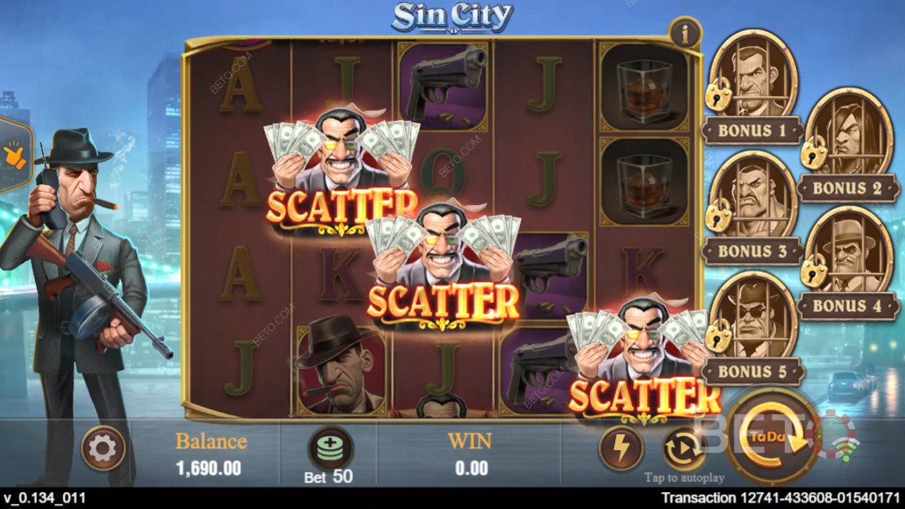 Sin City Überprüfung durch BETO Slots