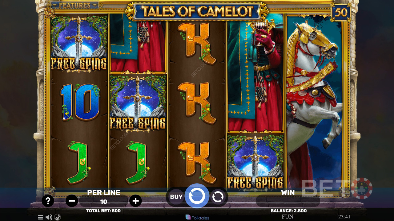 Tales of Camelot Überprüfung durch BETO Slots