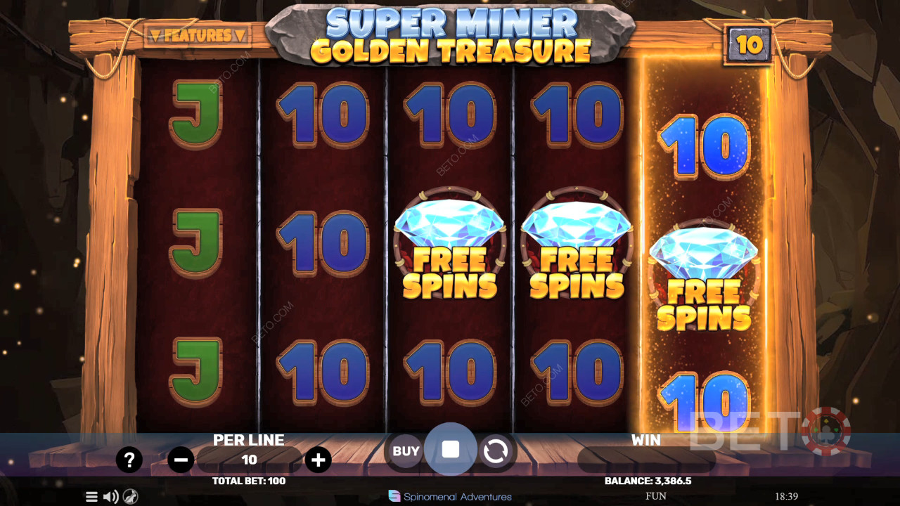 Super Miner - Goldener Schatz Überprüfung durch BETO Slots