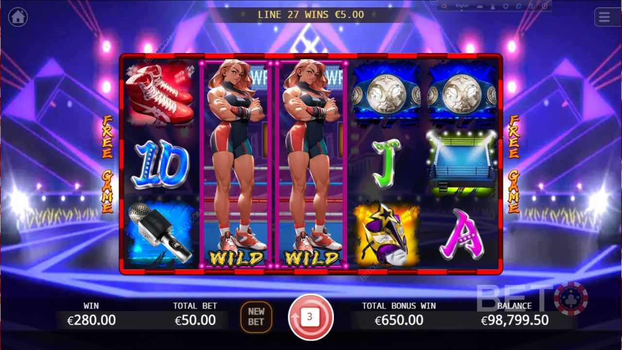 Wrestling Queen Überprüfung durch BETO Slots