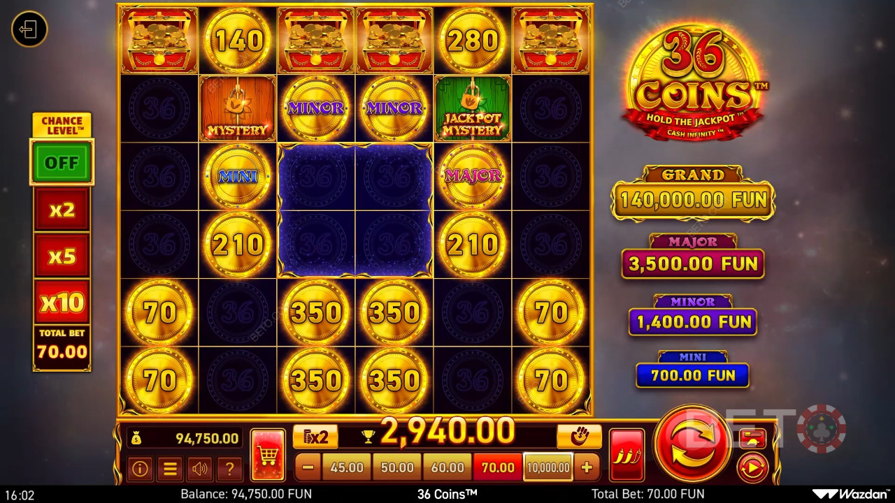 Fazit für 36 Coins Online Slot