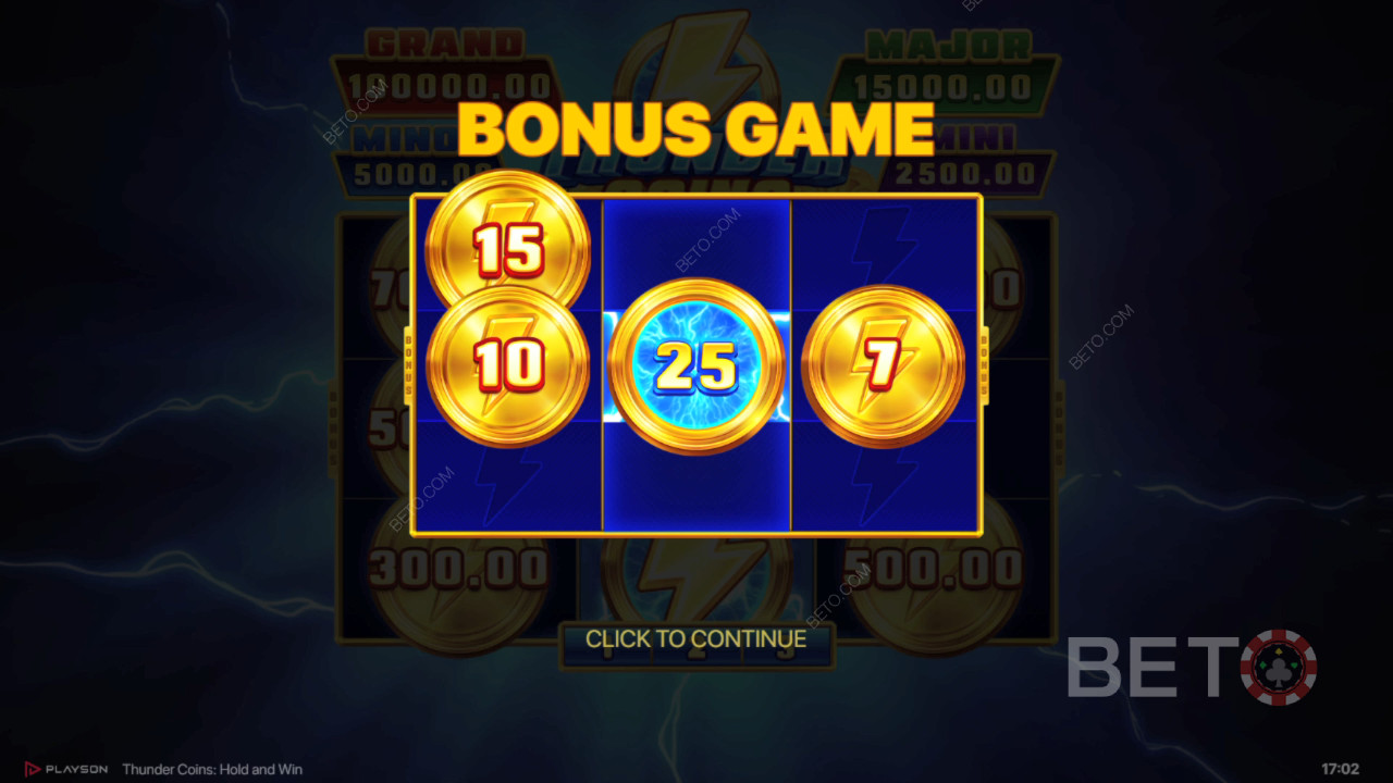 Die Bonusfunktionen in Thunder Coins werden erklärt von Playson