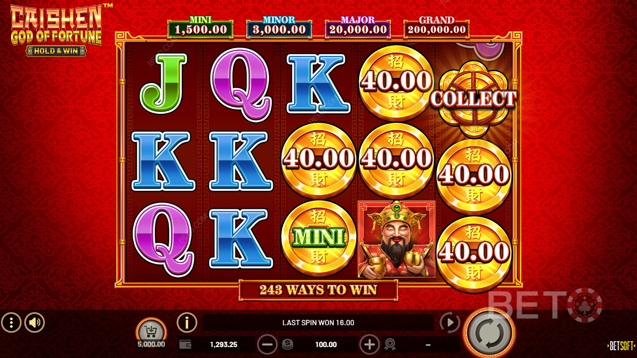 Caishen God of Fortune Überprüfung durch BETO Slots