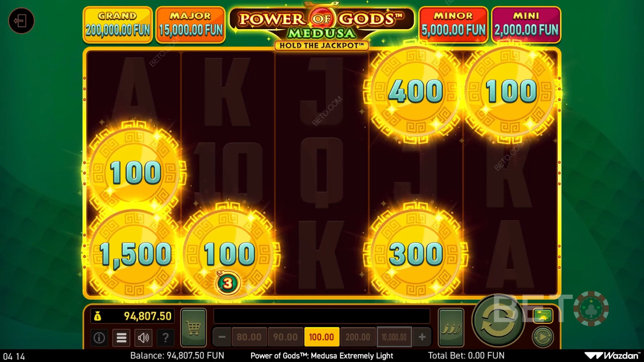 Macht der Götter: Medusa Extremely Light Überprüfung durch BETO Slots