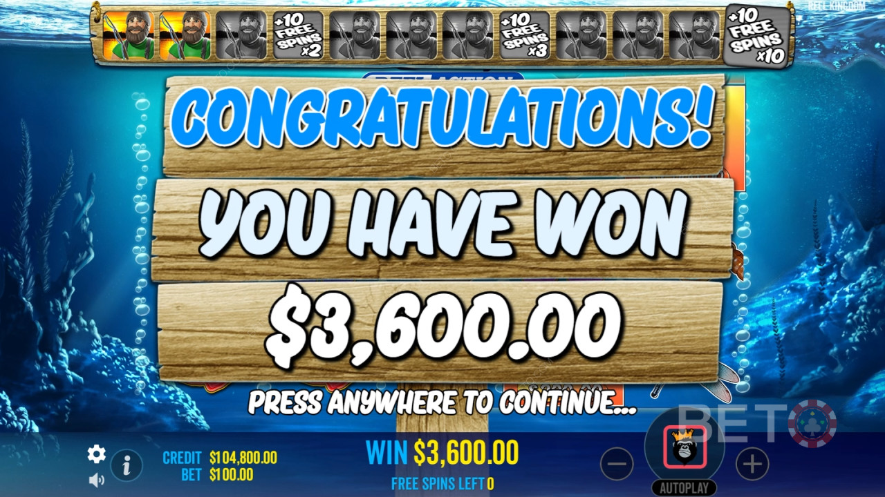 Gewinnen Sie das 2.100-fache Ihres Einsatzes im Big Bass Bonanza Reel Action Online Slot!