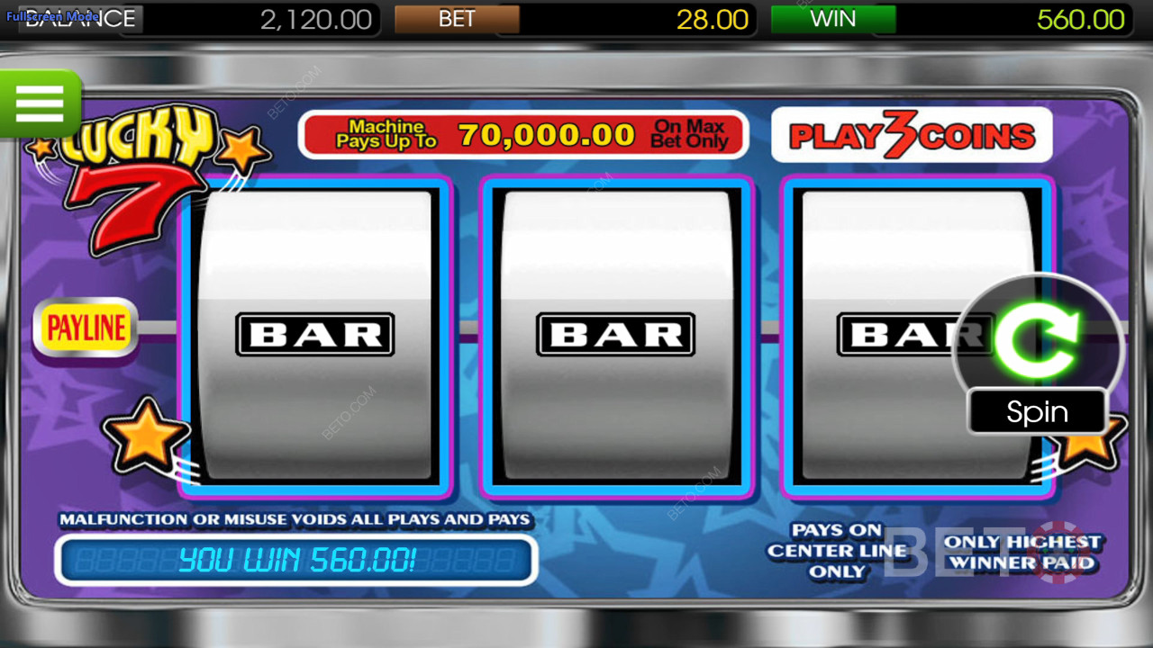 Lucky 7 Betsoft Überprüfung durch BETO Slots