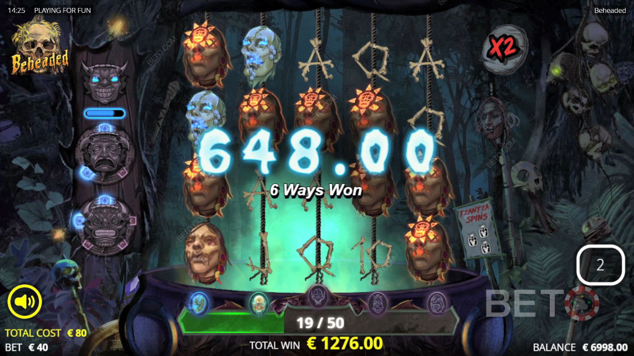 Gewinnen Sie das 15.950-fache Ihres Einsatzes im Beheaded Online Slot!