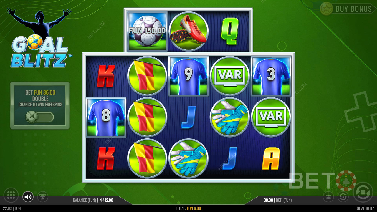 Goal Blitz Überprüfung durch BETO Slots