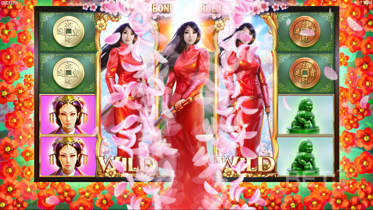 Quickspin mit Sakura Fortune - Begleiten Sie die schöne japanische Prinzessin auf ihrem Weg in den Kampf gegen die bösen Kaiser