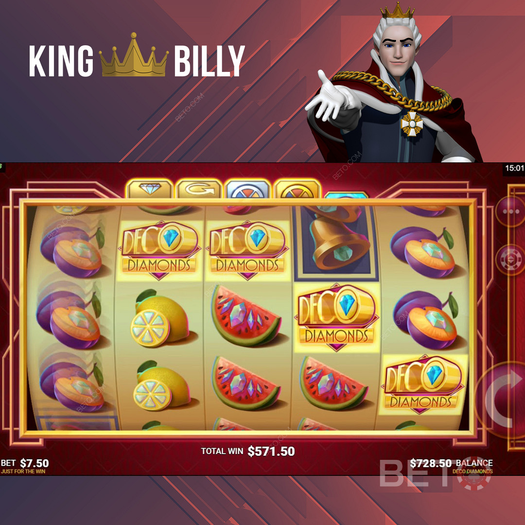 Spielen Sie aufregende Spielautomaten im King Billy Online Casino