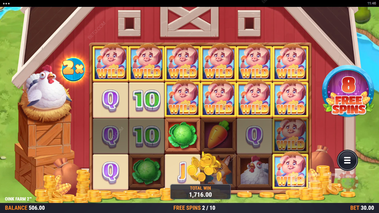 Oink Farm 2 Überprüfung durch BETO Slots