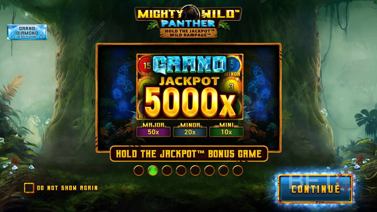 Erklärte Bonusfunktionen in Mighty Wild: Panther Grand Diamond Edition von Wazdan
